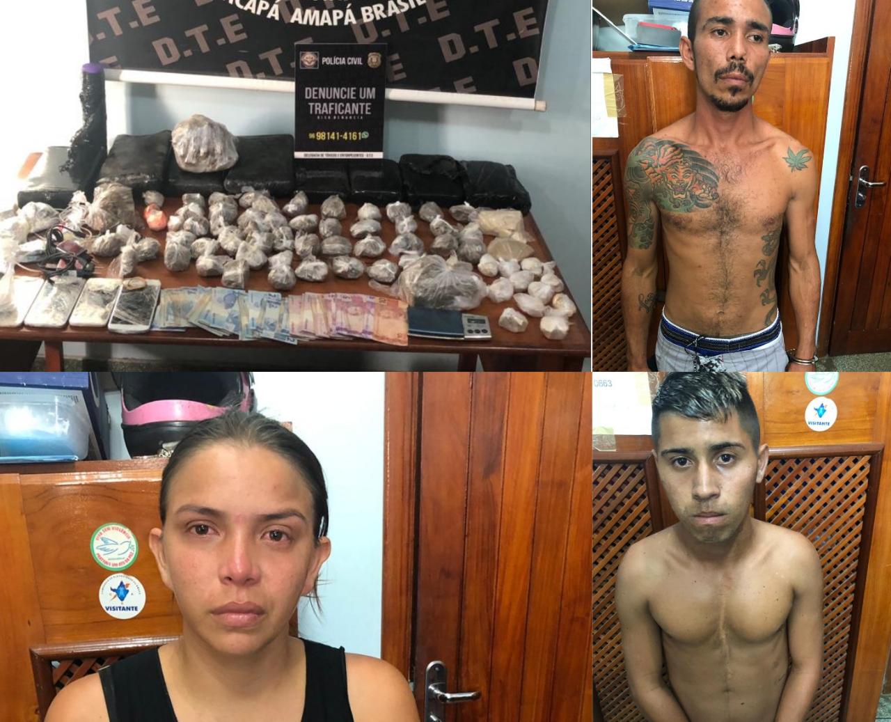 POLÍCIA CIVIL PRENDE TRÊS PESSOAS E APREENDE CERCA DE 12 QUILOS DE CRACK E SKANK